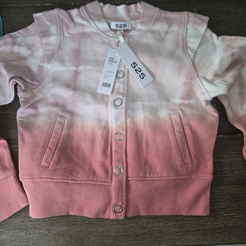 Born Kids Pink and White Ombre Hoodie